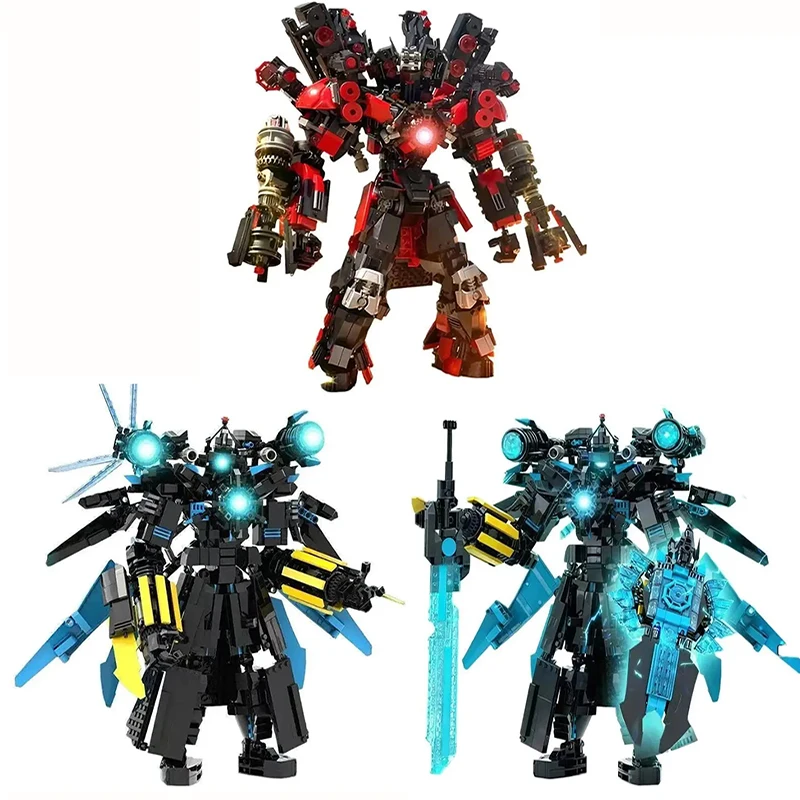 

Skibidi Toilet Titans Cameraman Block Skibidi Toilet Titans Speaker Man Speakerman Building Block Clockman Tv Man G Man