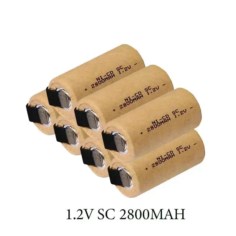 

2024 Free Shipping Rechargeable Battery 2024 NEW High Quality 1.2V SC 2800MAH NI-CD Suitable for Electric Screwdrivers, Etc