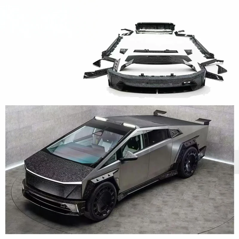 High Quality Dry Carbon Fiber Body Kit Front Lip Hood Spoiler Diffuser Fender Flare Mod Parts