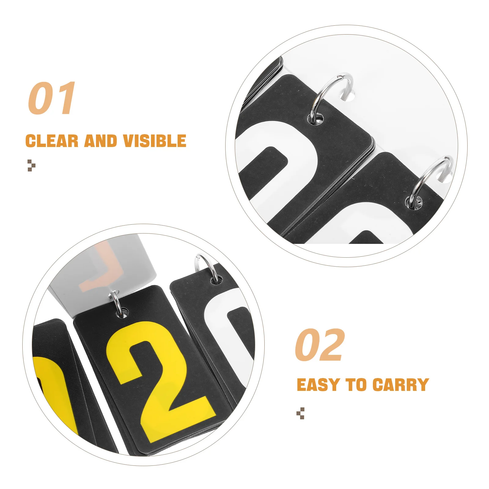 スポーツフリップスコアボード ポータブル6桁スコアキーパー バスケットボール、ビリヤード、テーブルゲーム用 簡単操作 明瞭に見える