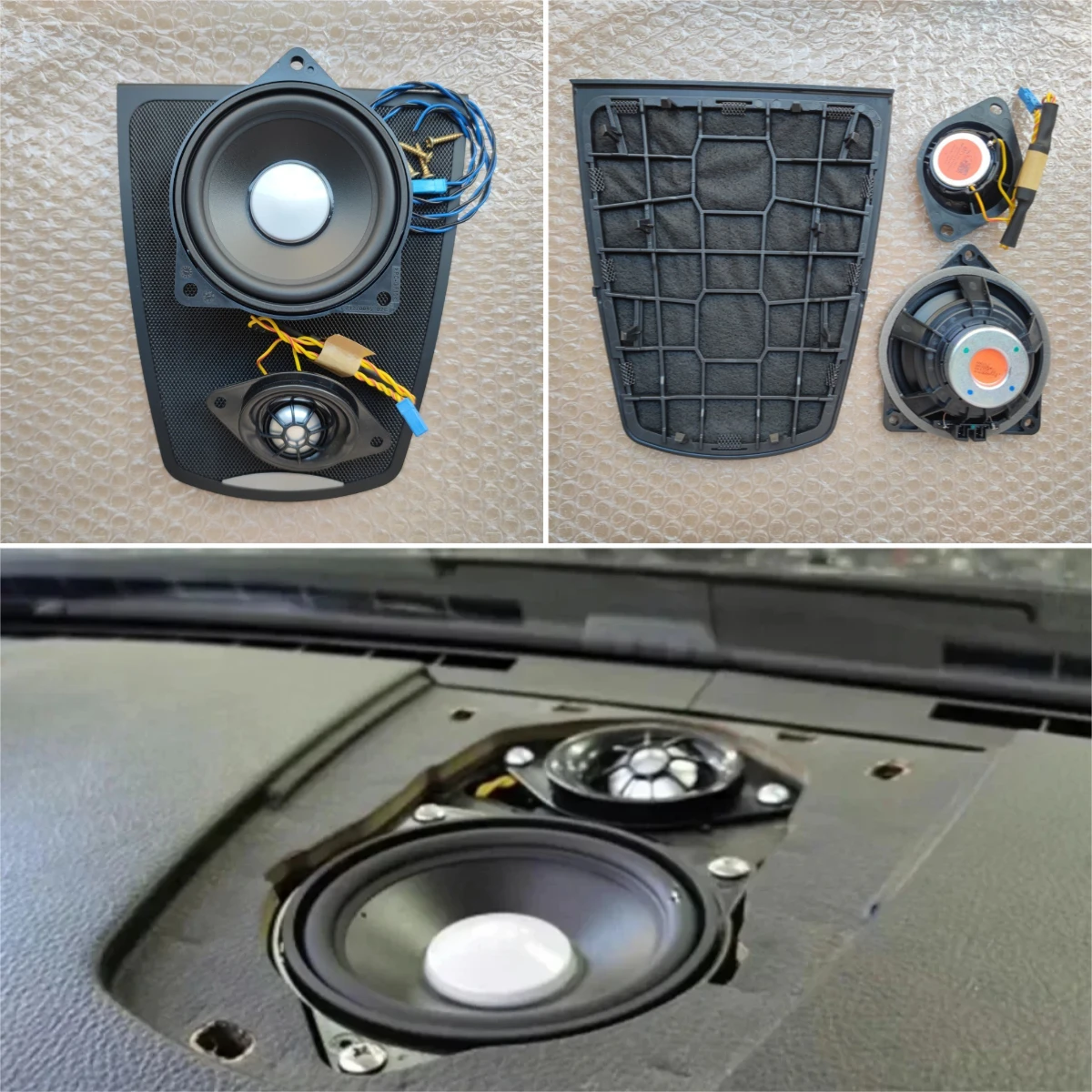 

Центр приборной панели, комплект из 3 предметов для BMW F10 F11 5 серии, высококачественный твитер, средний динамик, крышка средней панели, обновленный звук