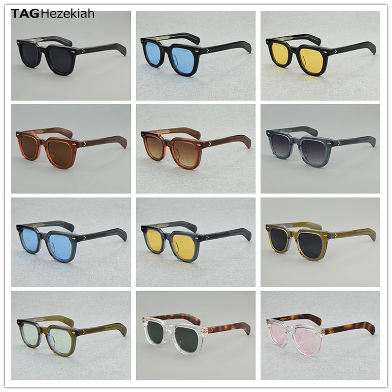 

Luxury Brand JMM TERX oval designer Polarized sunglasses Handmade Vintage acetate UV400 fashion women/MEN trendy SUN GLASSES