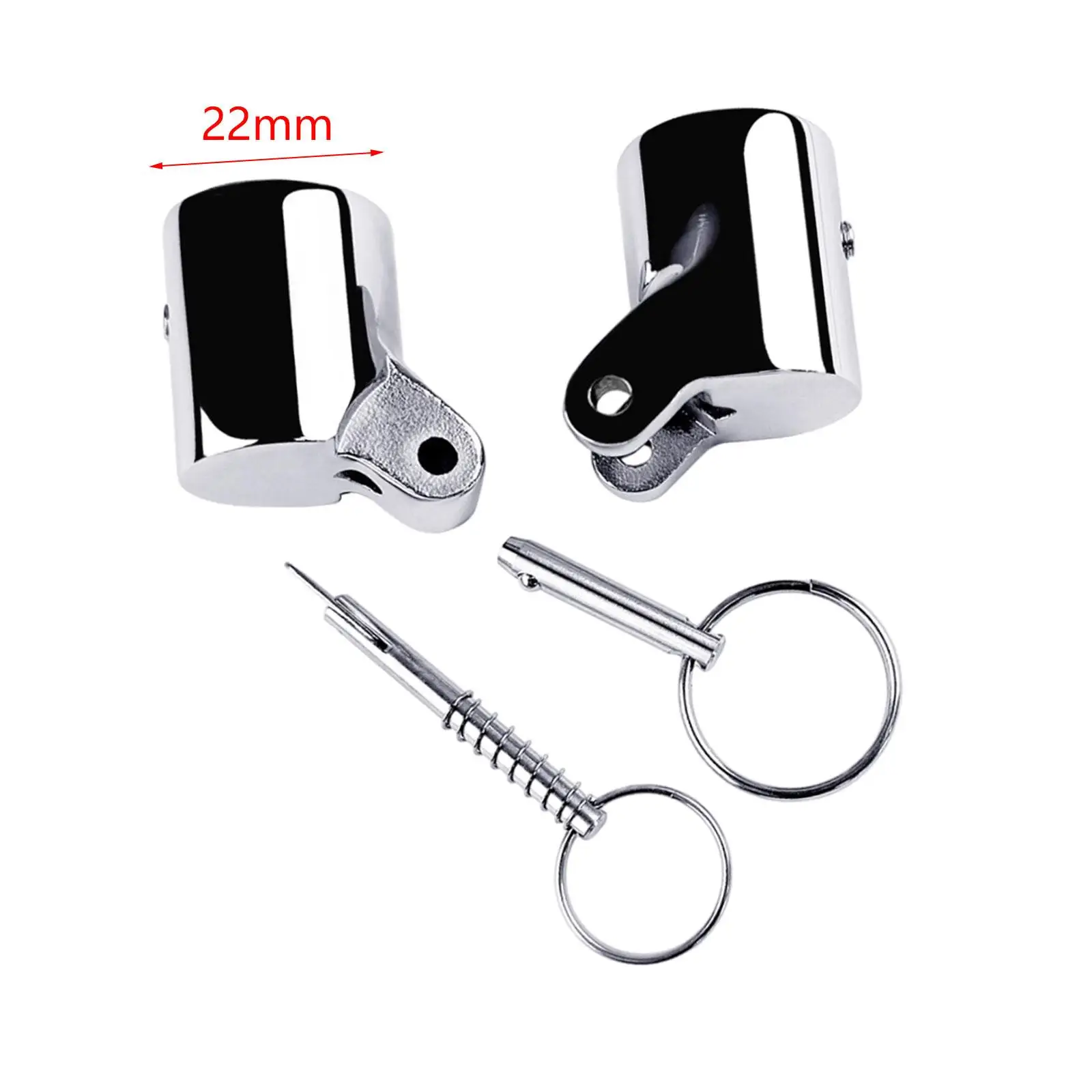 Boat Handrail Fitting Handrail Fitting Connector Bimini Tops Stainless Steel Boat Deck Hinge Mount for Yacht Marine Boat