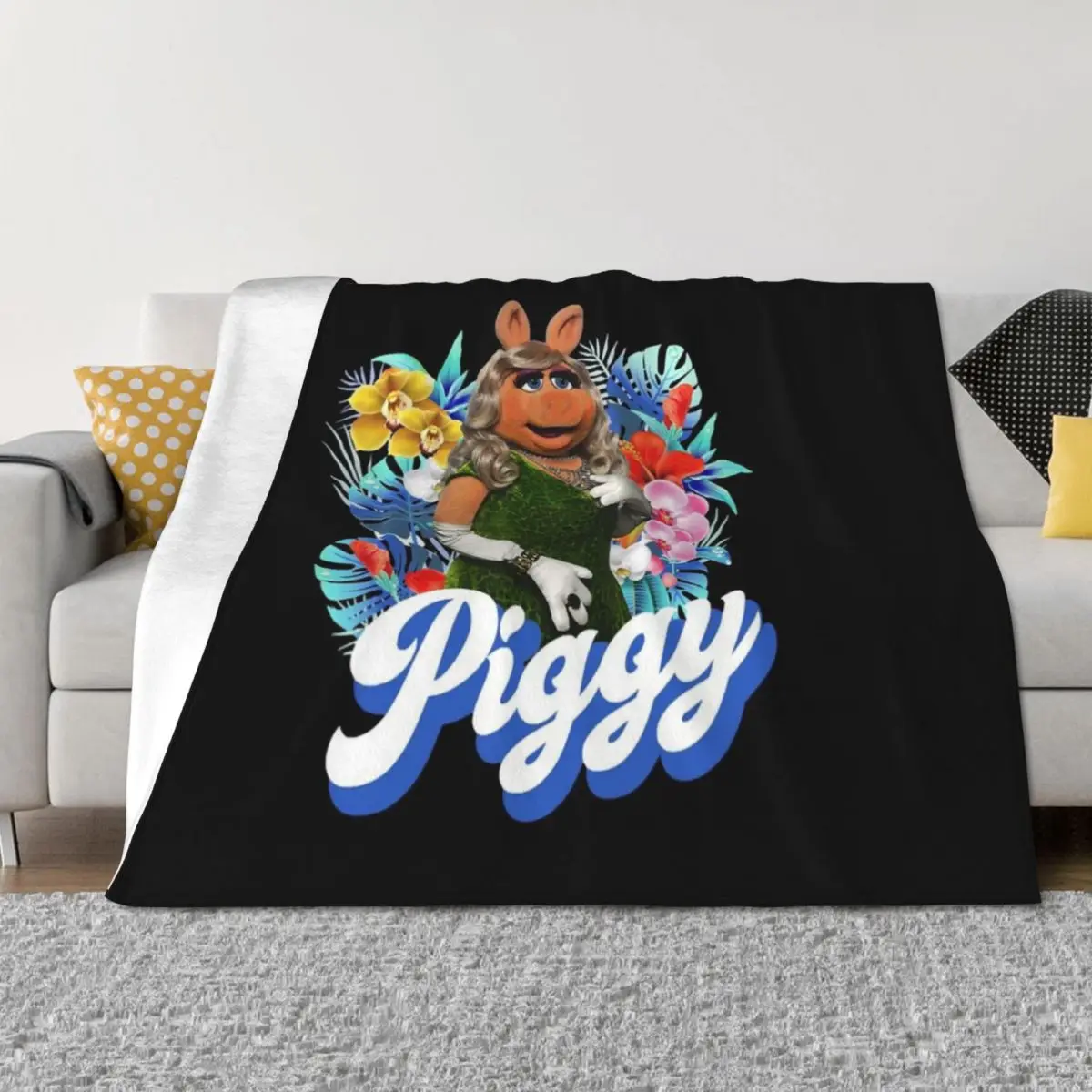 

Miss Piggy Throw Blanket Weighted decorative Luxury St Hair Blankets