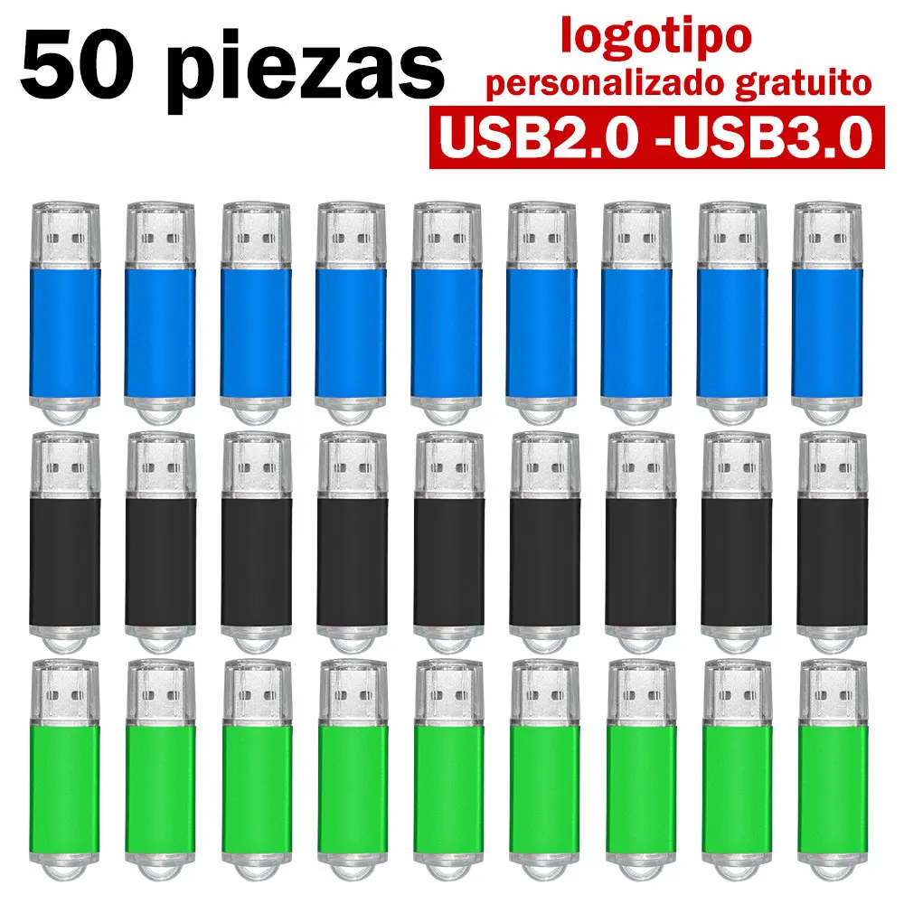 

50PCS Free Custom LOGO USB 2.0 USB High Speed Usb Stick memoria stick memory Flash Drive Pendrive 4GB 8GB 16GB 32GB 64GB 2G 128M