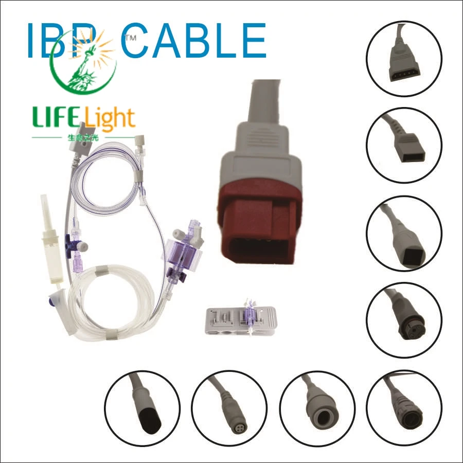 

Инвазивный кабель артериального давления IBP, переходной кабель преобразователя для монитора пациента S*pacelabs