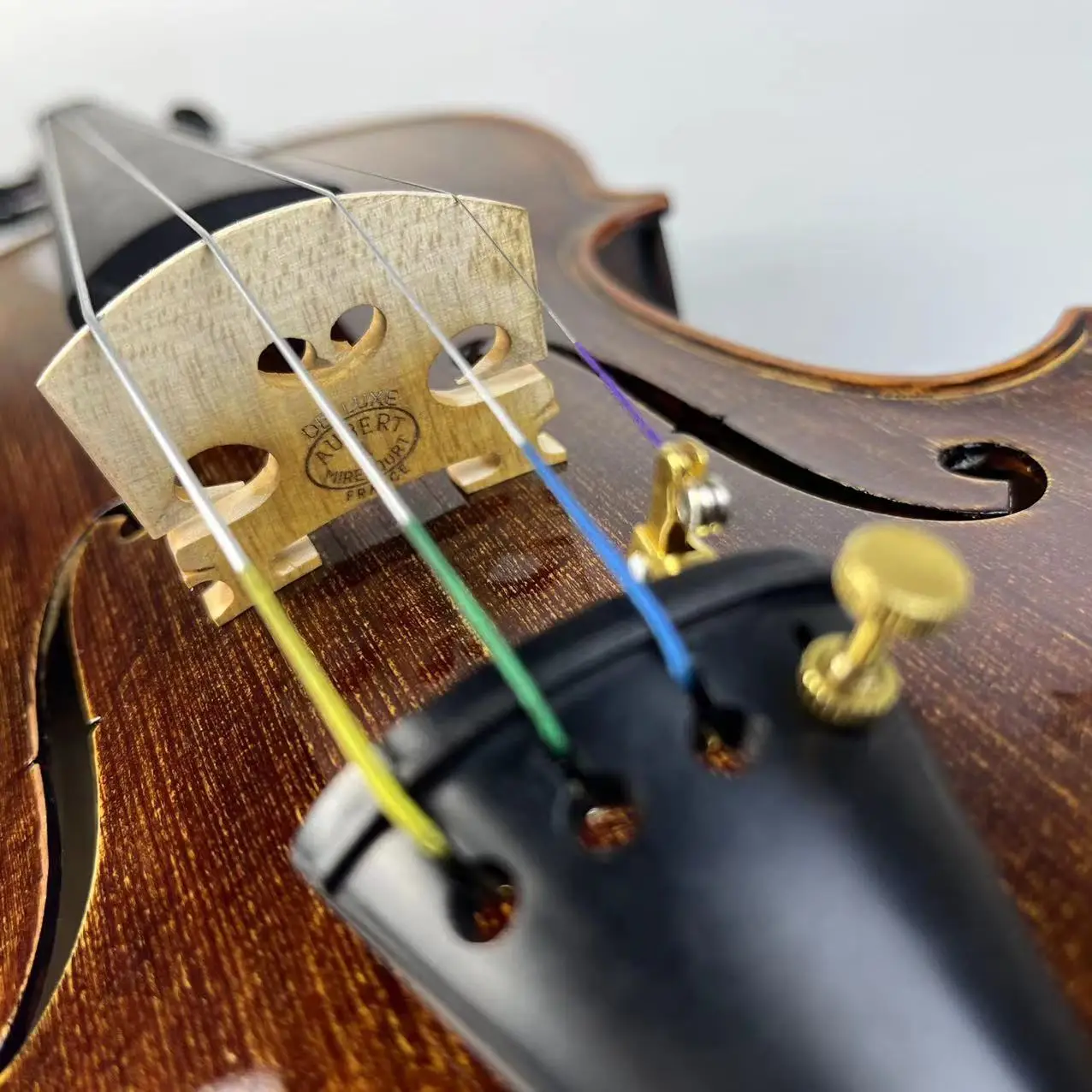 4/4 High-Grade Solid Wood Violin Professional Performance Spruce Wood Adult Violin Instrument Musical Instruments
