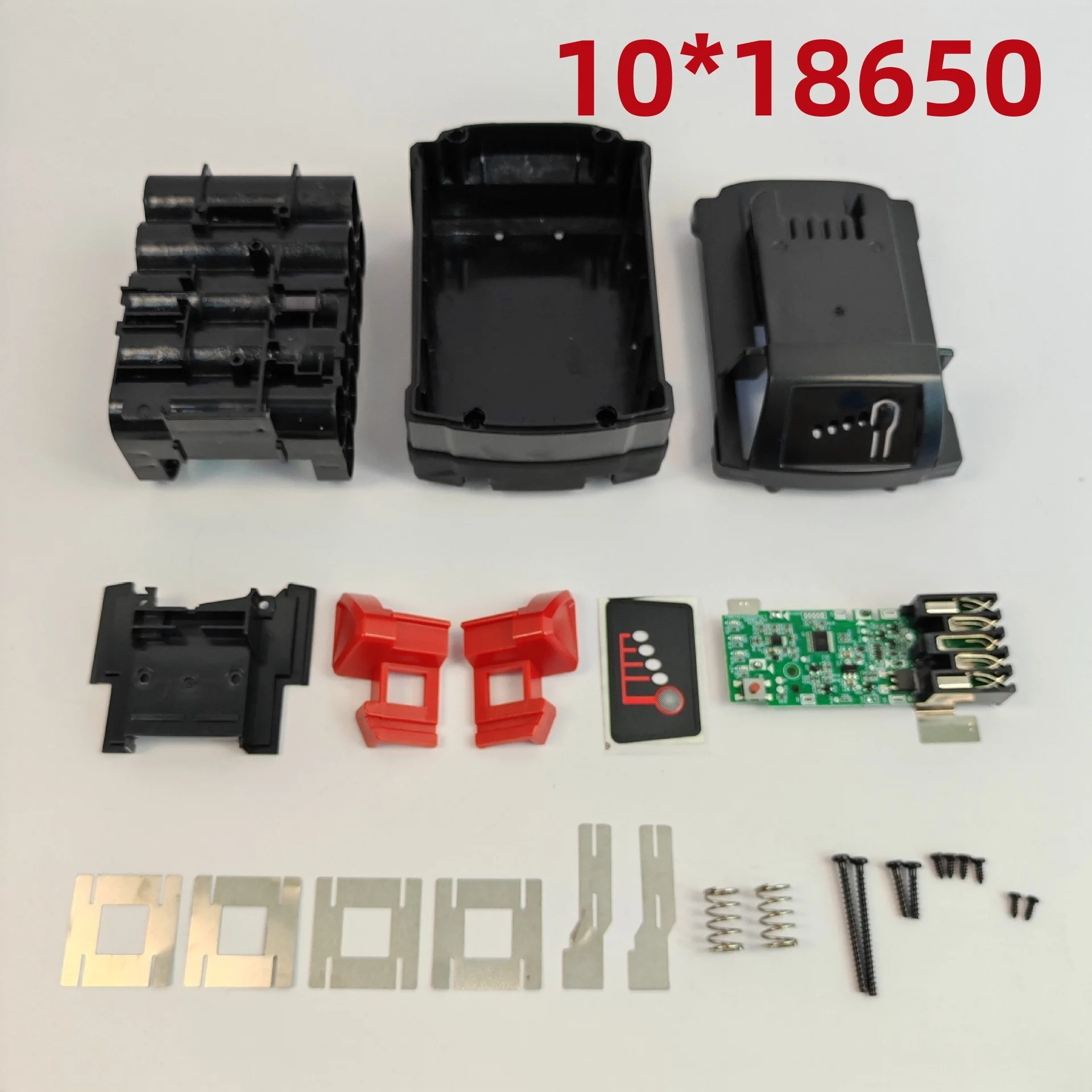 For Milwaukee Battery Plastic Case PCB Charging Protection Circuit Board For M18 18V 10*18650  Stickers Label 6Ah