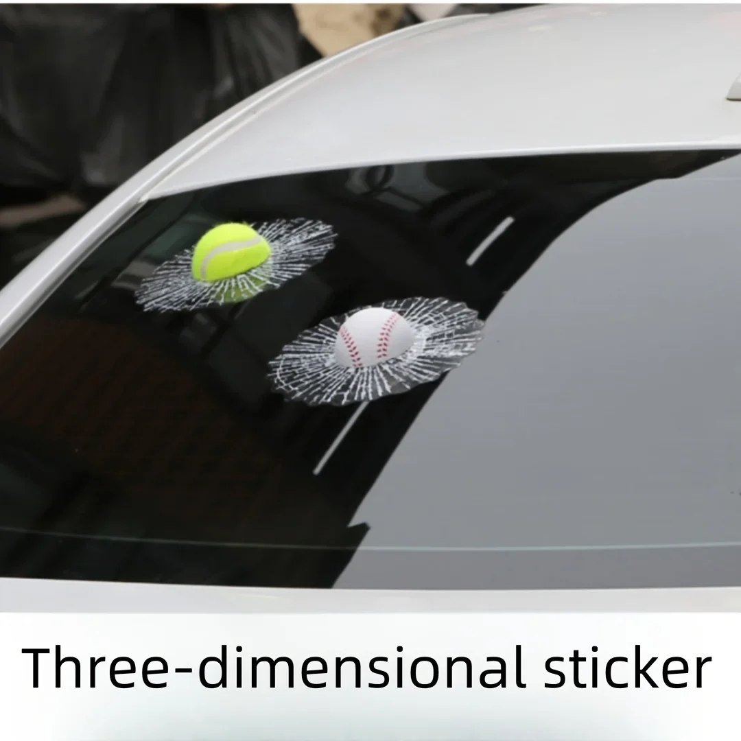 Personalized Baseball Golf Balls, Rear Window Decorative Windshield Car Stickers, Stereo Trendyy Stickers