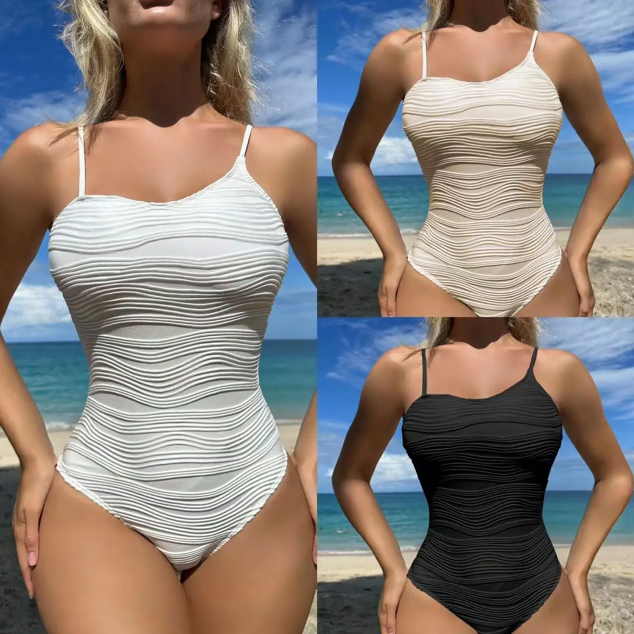 

2025 new European and American sexy conservative special cloth one-piece swimsuit bikini bikini Amazon