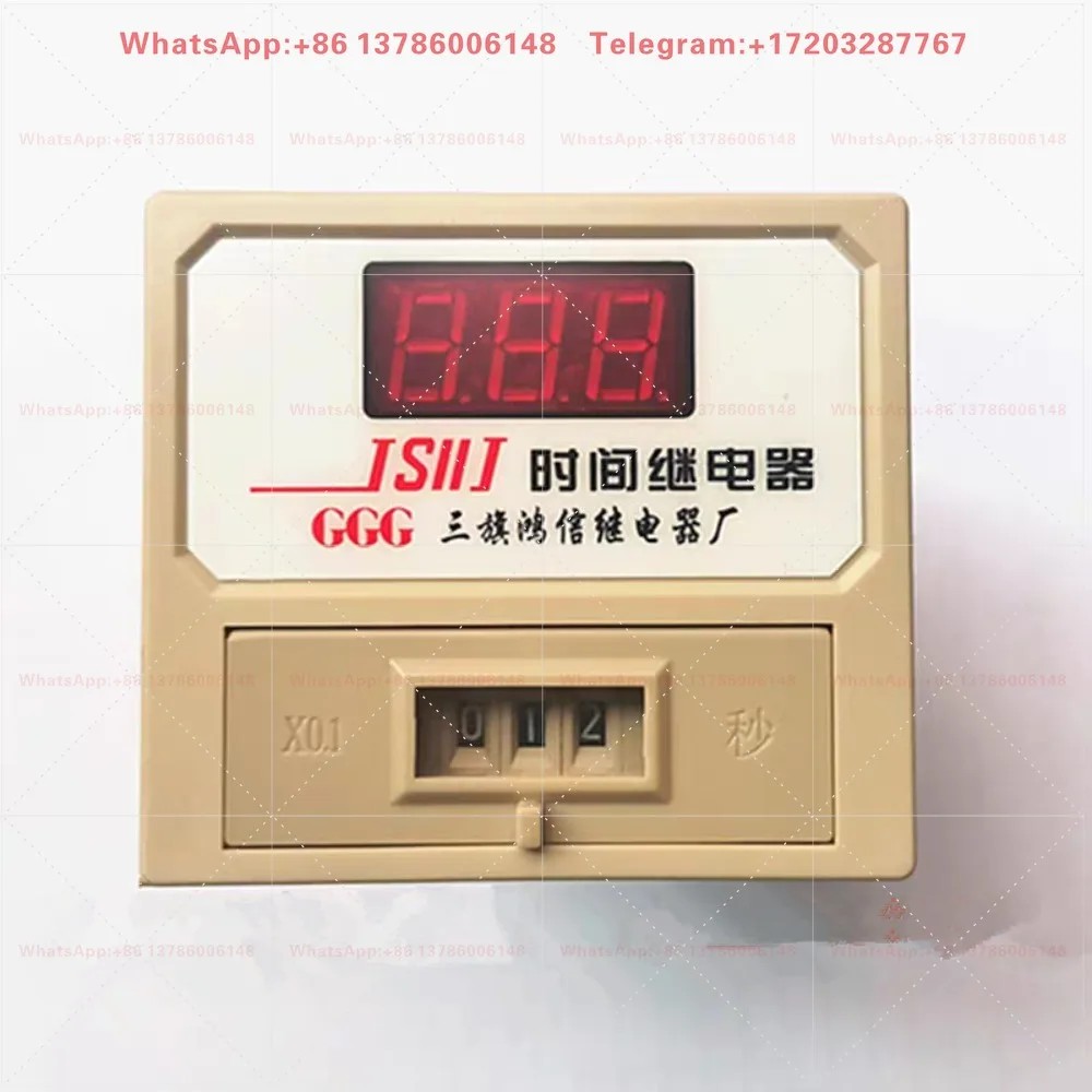 Digital Time Relay JS11J Screw Terminal Block AC220V AC380V 999S