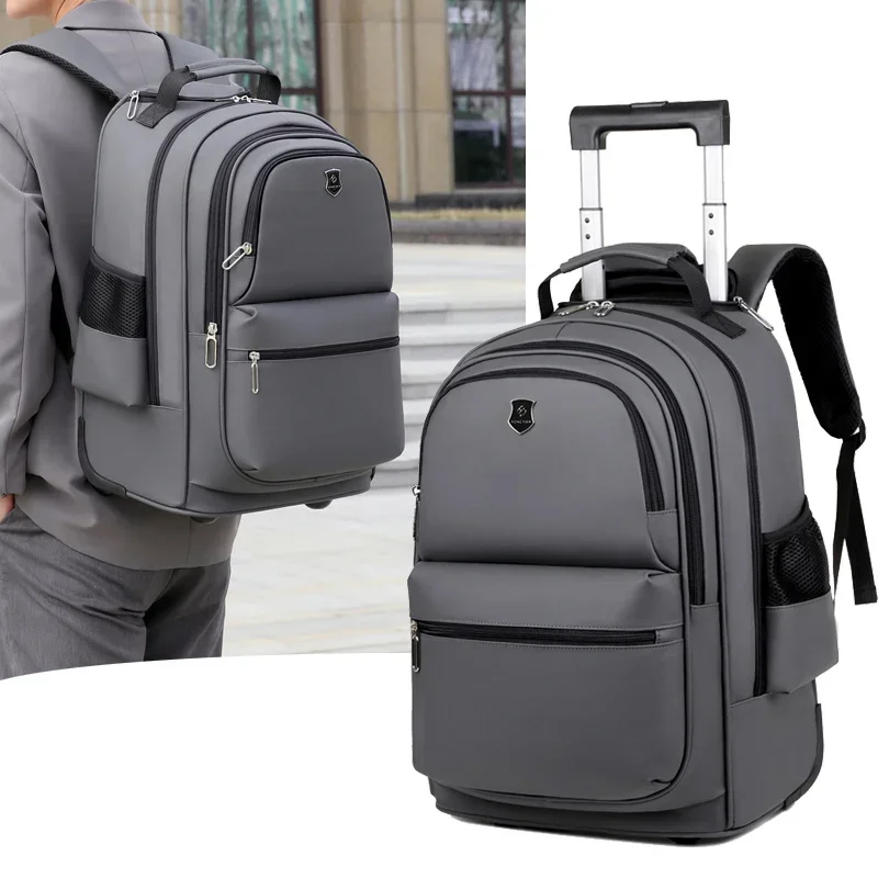 Luggage, trolley, backpack, wheels, tie rod, large capacity, waterproof backpack, travel notebook bag, backpack.