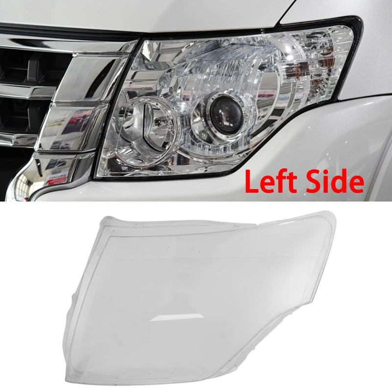 for 2007-2020 Mitsubishi Pajero V87 V93 Car Headlight Cover head light lamp Transparent Lampshade Shell Lens Glass