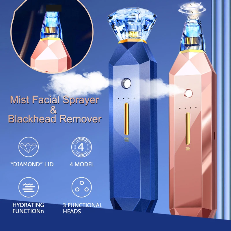 High Pressure Oxygen Injection Hydrating Beauty Instrument Electric Suction Blackhead Pore Cleaning Hydrating Beauty Instrument