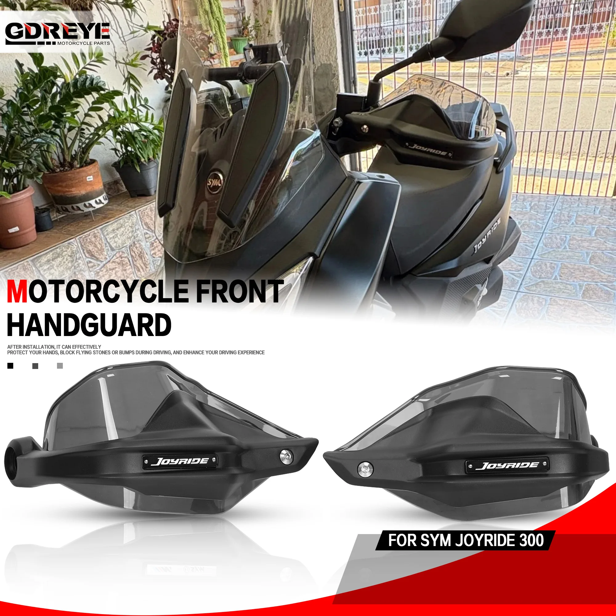 Für SYM Joyride 300 2024 2025 Motorrad Joyride 300 Handprotektoren Lenker Guards Windschutzscheibe Schutzhülle Hebel Schutz