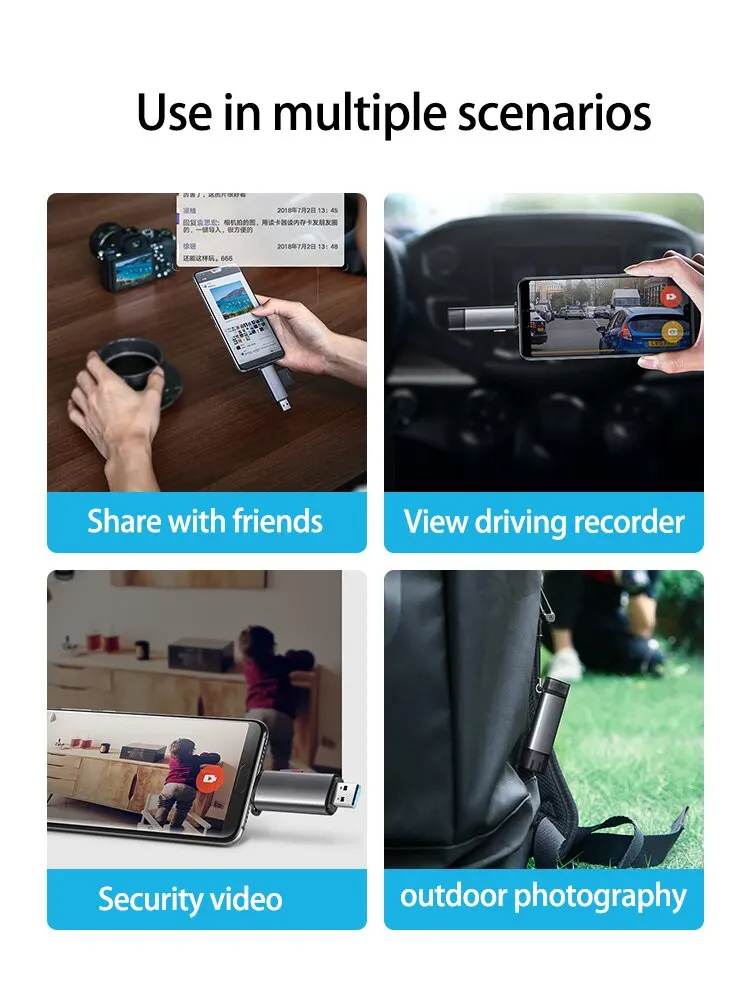 Card Reader USB3.0&USB C to SD MicroSD TF Thunderbolt 3 For Phone PC Laptop Accessories Smart Memory Cardreader SD Card Adapter