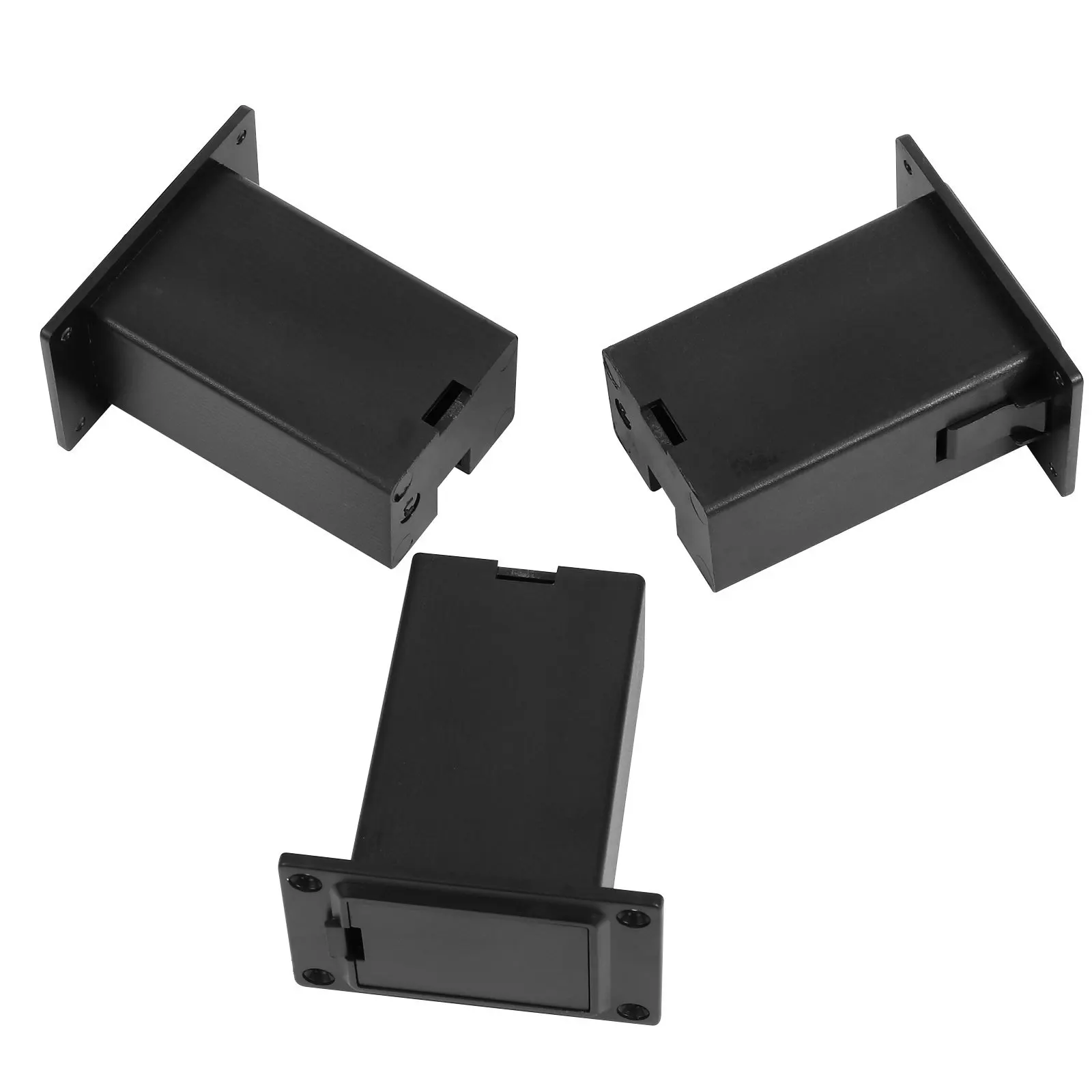 

3Pcs Guitar Pickup Holder Lightweight Durable Plastic Drawer Design Case Replacement for Active Guitar Bass