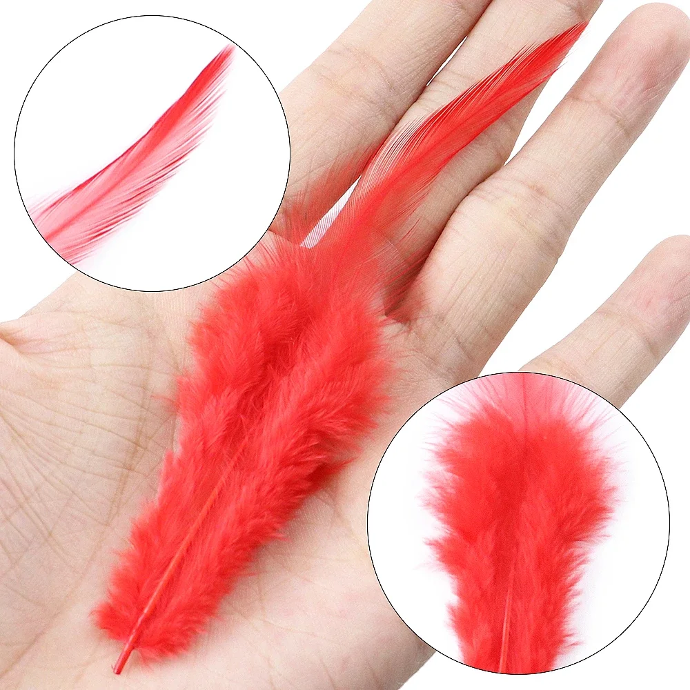 10-15 cm Witte Kippenveren Decor Dream Catcher Vliegbindset Accessoires Haan Pluimen voor DIY Ambachten sieraden Handwerken 50 stks