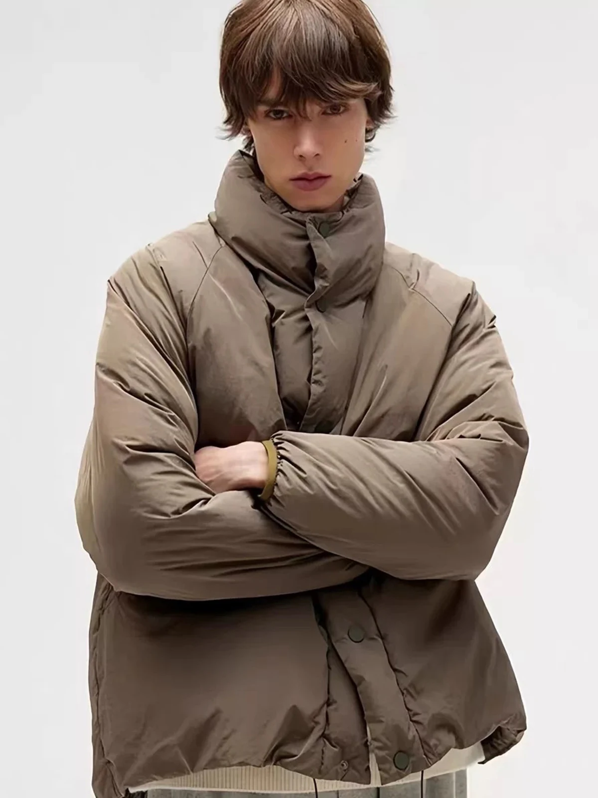 

White Mountaineering Collaborative Winter Japanese Sle Dao Pao down Jaet Men's Outerwear Windproof Polyester Fiber Regula...