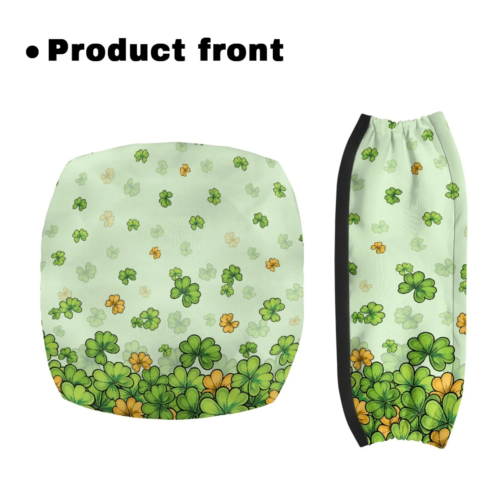 Coloranimal Four-leaf Clover 2 Pcs Walker Seat Covers Protective Cover Rollator Seat Back Covers for Friends