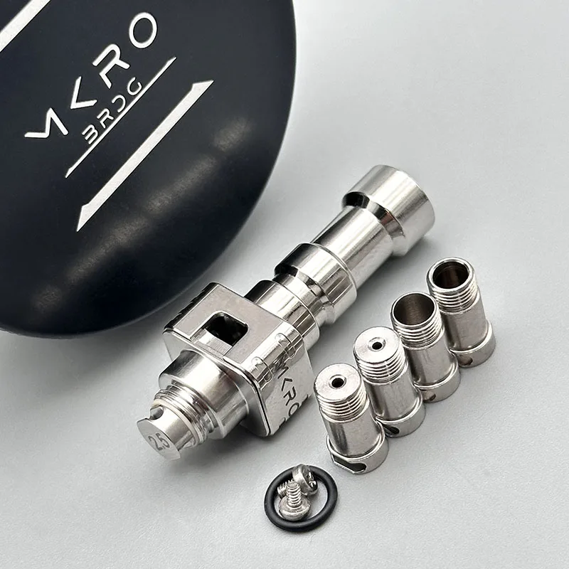 خزان Vape Kontrl Mkro قابل لإعادة البناء MTL/DL RBA Bridge 316ss مع دبوس هواء 1.0/1.2 /2.5 / 3.5 / 4.0 مم للبليت/BB/Boro Mod #6
