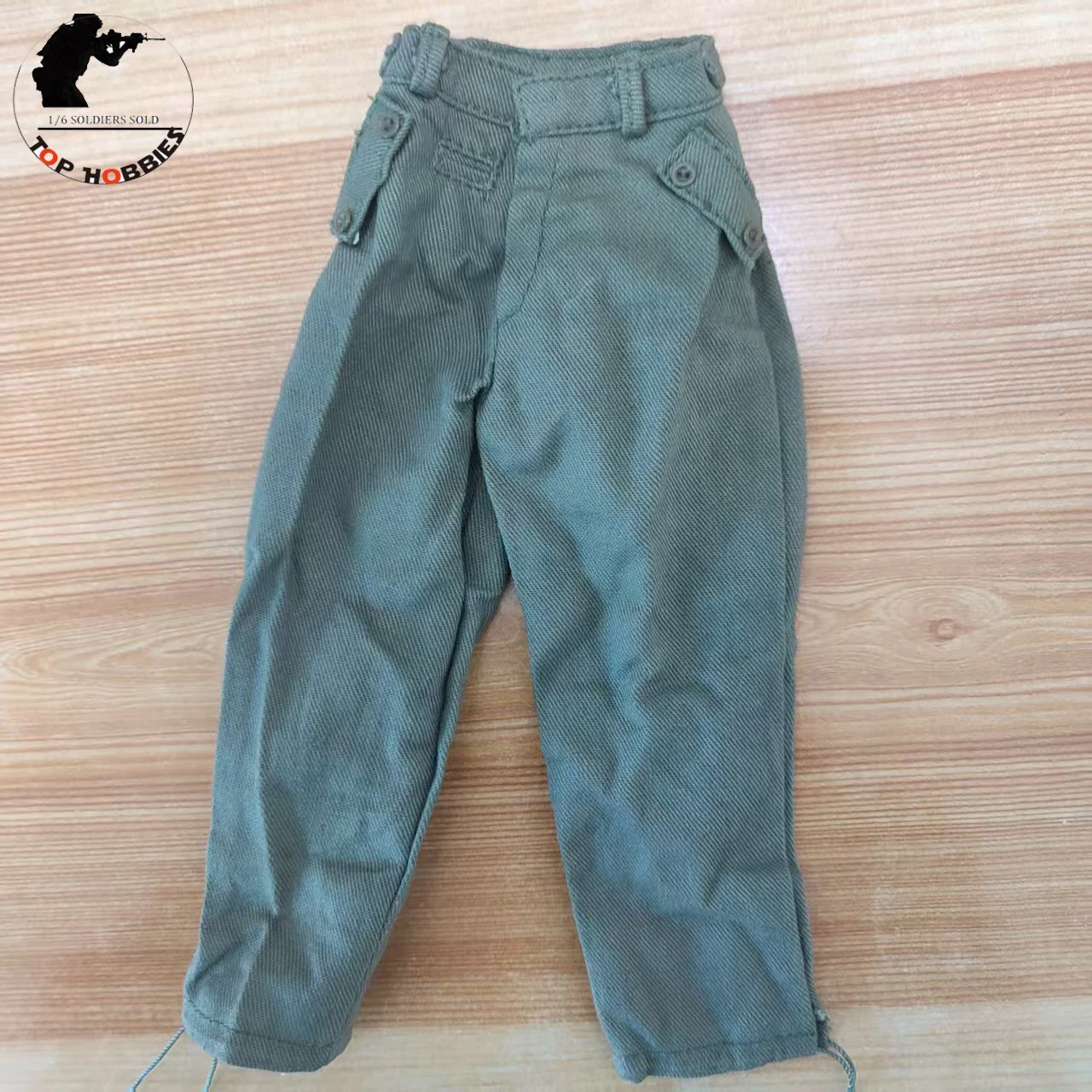 1:6 12-calowa figurka akcji wojskowej II wojny światowej Uniwersalne spodnie bojowe Zielone spodnie dla 12-calowej lalki żołnierza