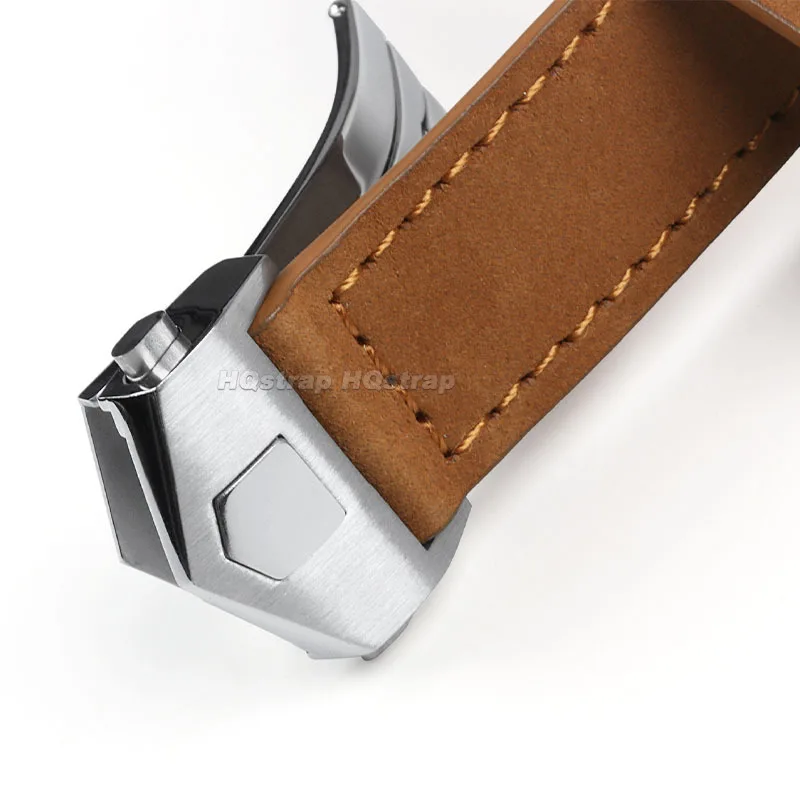 Leather Strap 20mm 22mm 24mm Soft Cowhide Band for Tag Heuer for Carrera Wristband Solid Folding Buckle Replacement Watchbands