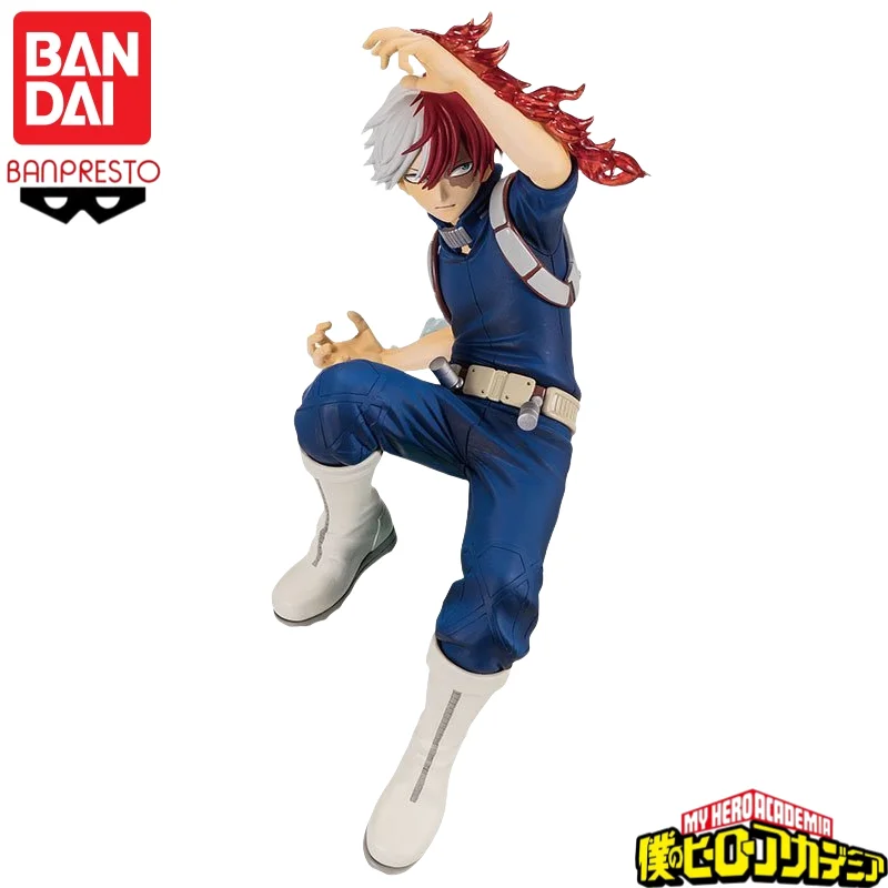 

In Stock Original Bandai Banpresto My Hero Academia Todoroki Shoto Anime Characters Model Toy Birthday Present Garage