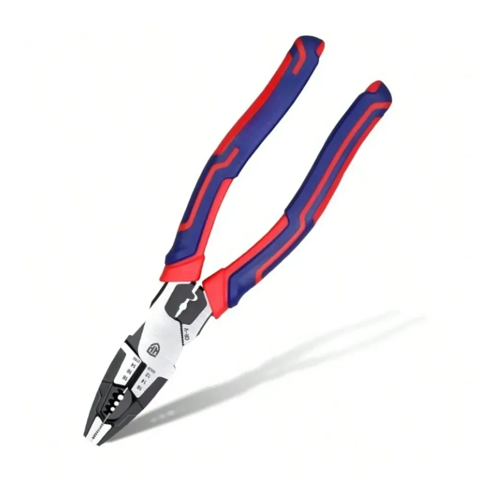 

8 Linesman Pliers With Wire Cutter Stripper, Multipurpose CRV Steel Tool For Cutting, Twisting Wires Clamping ScrewsTrending, B