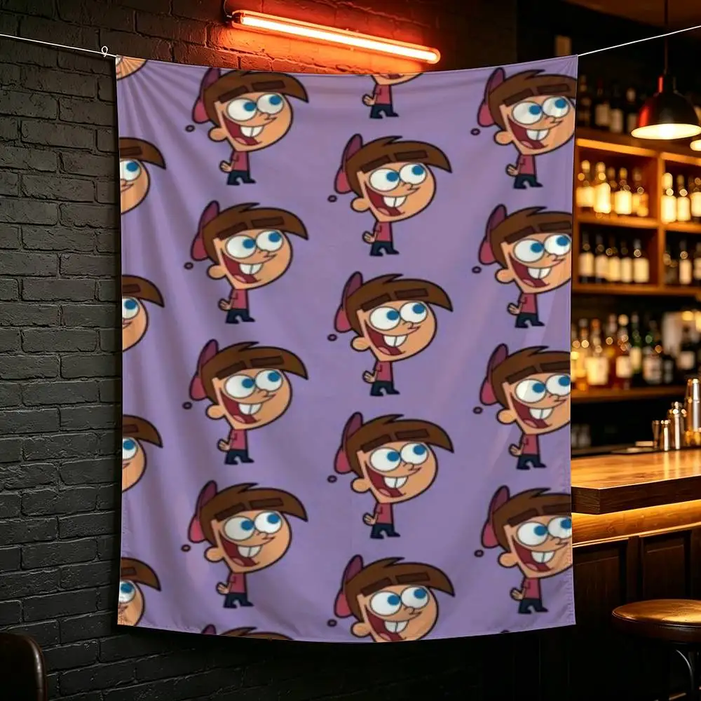 Anime The Fairly O-OddParents flag For Camping Party Picnic Studio Booth Background Wall Interior Decoration Banner