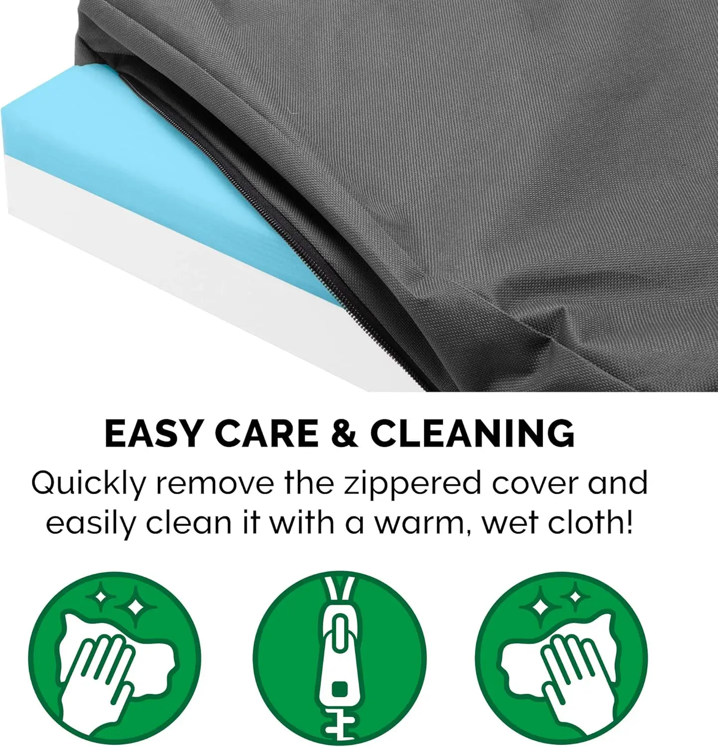 Water-Resistant Cooling Gel Dog Bed For Large Dogs W/ Removable Washable Cover, For Dogs Up To 95 Lbs - Indoor/Outdoor Logo