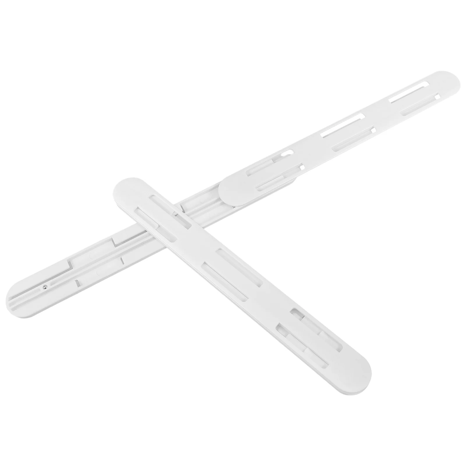 2 Pcs Slide Rail Drawer Track Guides Glides Slides Storage Basket Undermount Abs Sliding Tracks Sliders