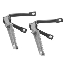 2Pcs Adjustable Foot Rests Motorcycle Footpegs Universal  Pedals Parts