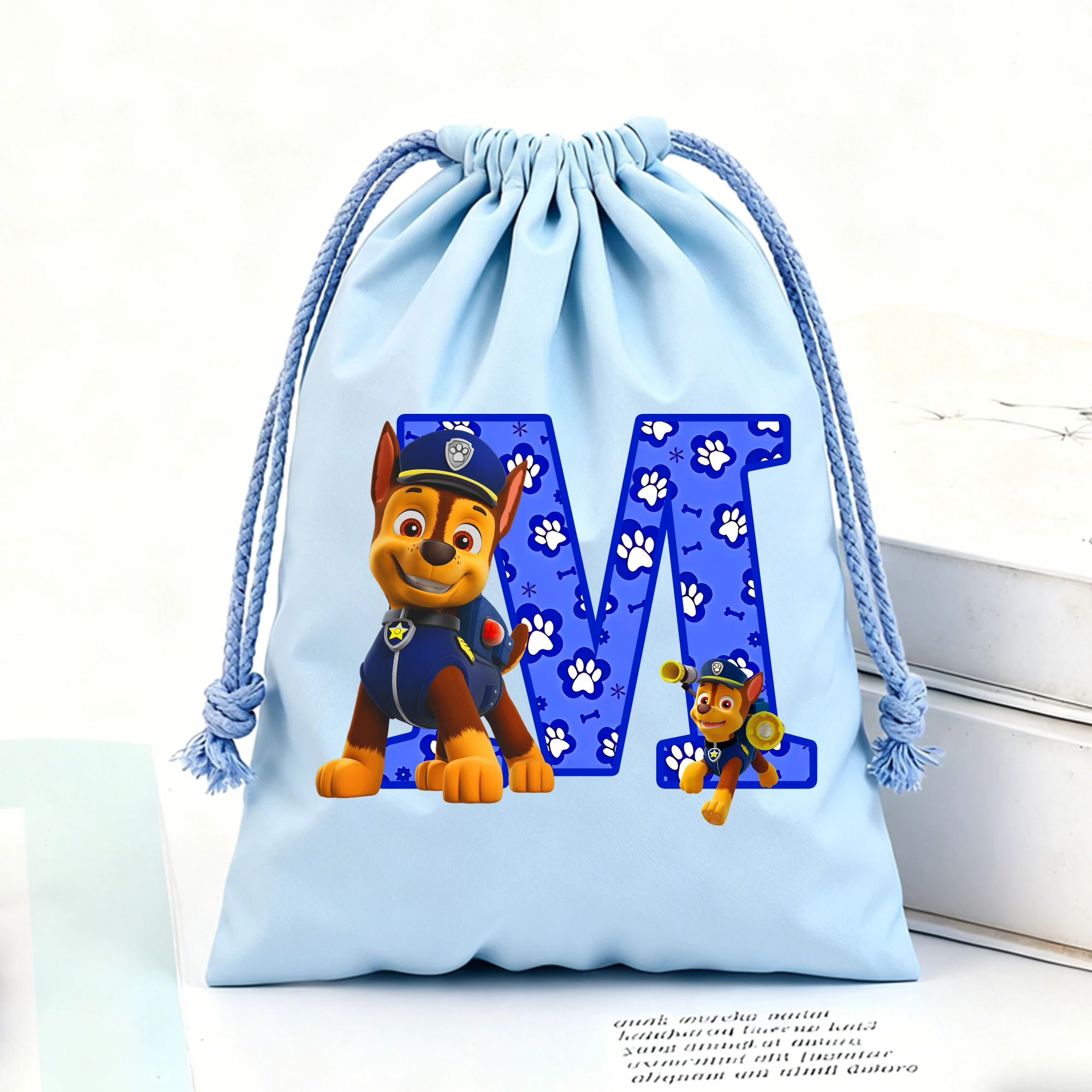 باو باترول الرباط أكياس أنيمي تشيس الفانيلا حزمة جيوب طباعة رسالة السفر الحلوى شنطة هدايا الاطفال المحمولة تخزين الحقائب