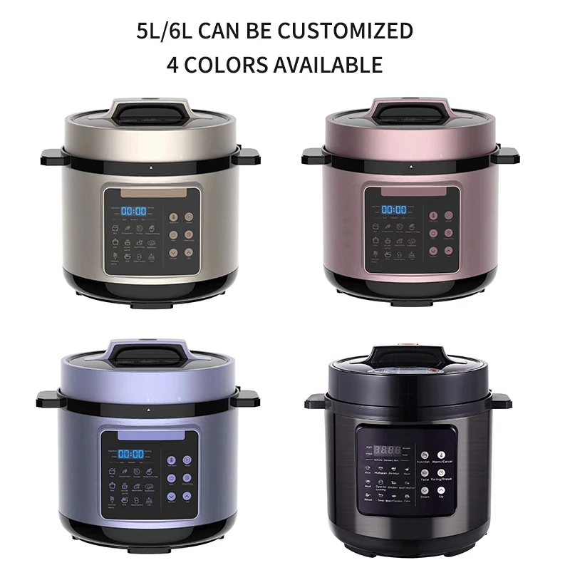 Wholesale High Quality Luxury Electric Pressure Cooker 5L 6L 8L Large Digital High Pressure Pot Cooker With Touch Panel