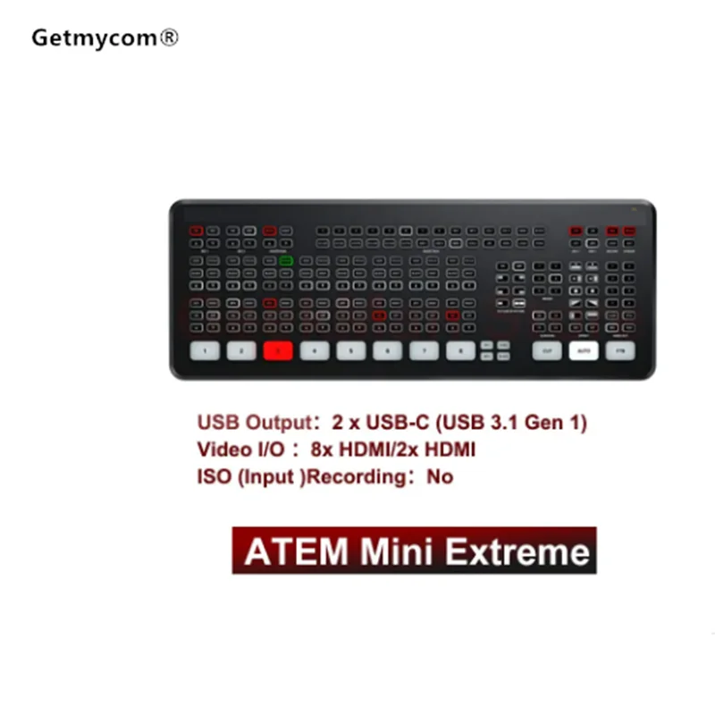 Para Blackmagic Design ATEM Mini Switcher Mini Extreme ISO G2 ATEM Mini Pro Mini Pro ISO HDMI Live Stream Switcher