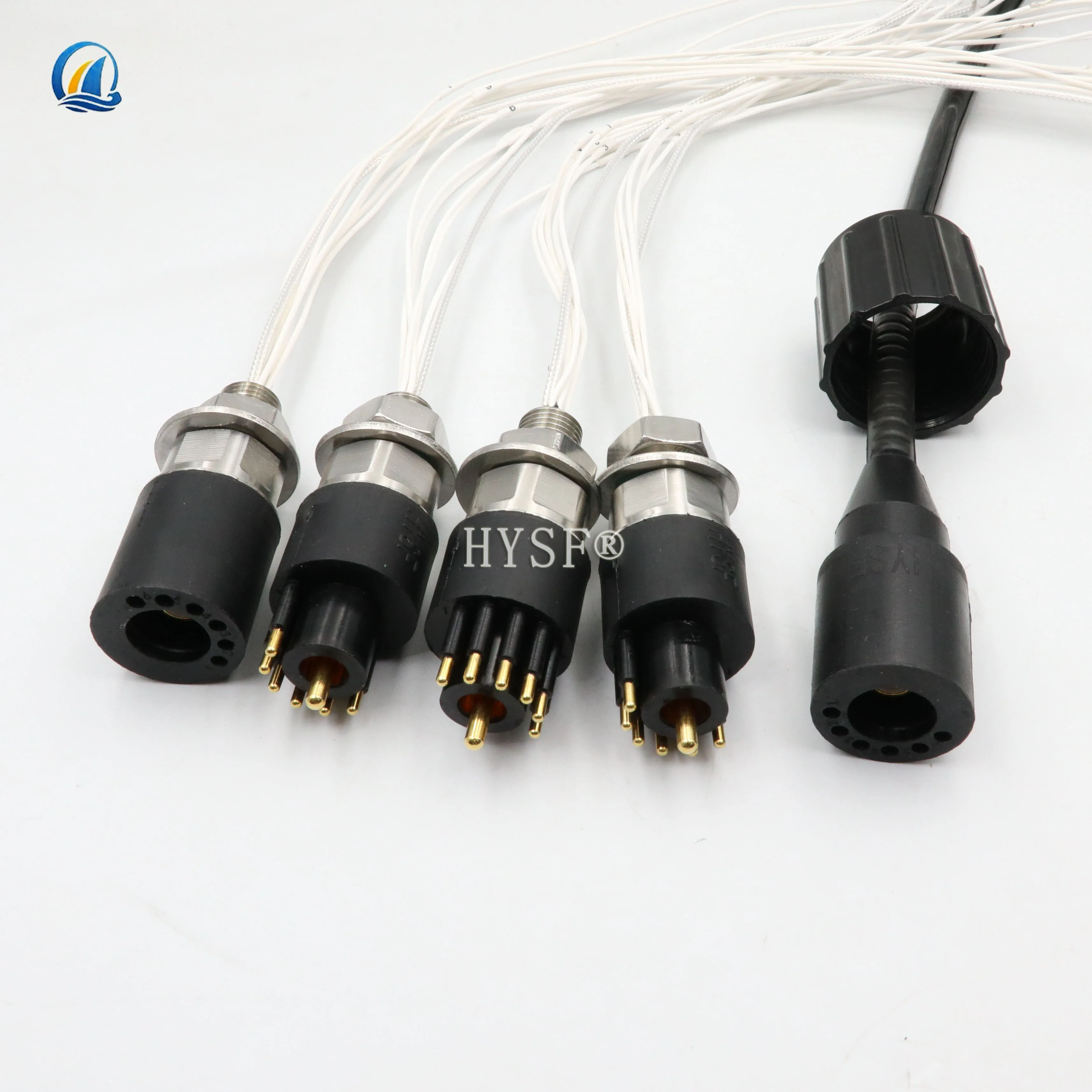 IP69K Marine Robot Customized Cable One Pull Two Deep Water Connector Subconn Mini Circular Underwater Connector