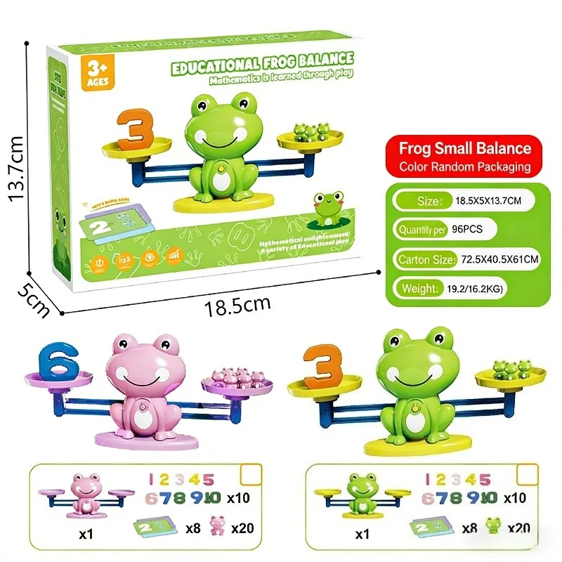 Baby Kikker Digitaal Balans Speelgoed Optellen Aftrekken Rekenkundig Leermiddel Ouder-kind interactie Kinderen Vroeg onderwijsspeelgoed