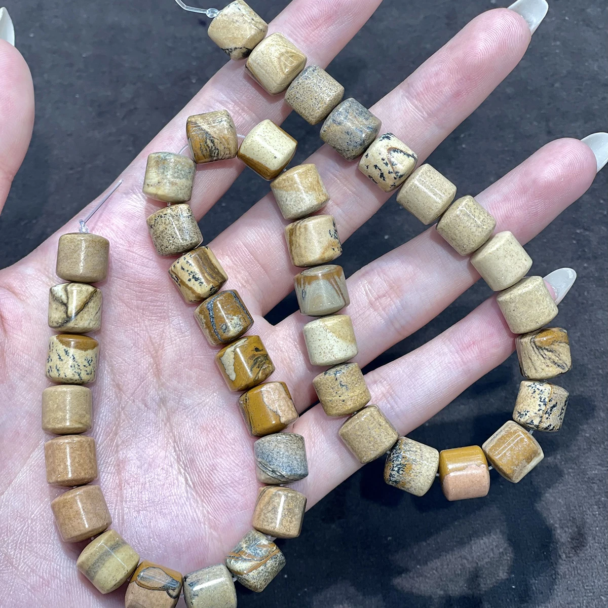 40 Stück 10mm Halbfertige Fassförmige Perlen Natürliche Kristallperlen für Schmuckherstellung DIY Halsketten Armbänder und Accessoires – Detail 5