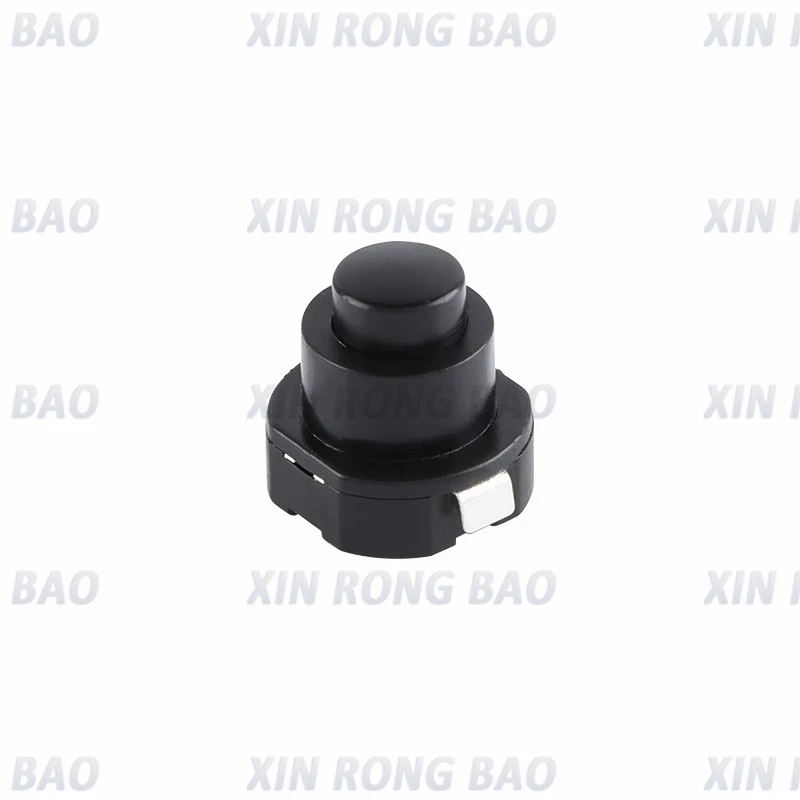 10 個 1010X 小型円形懐中電灯スイッチ電源ボタンスイッチ KAN-10A セルフロックボタンプッシュボタンスイッチオン-オフ