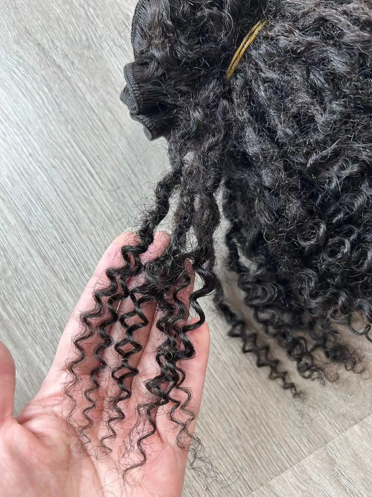 Echthaar Dreadlocks Verlängerungen lockige Mikro locs 10 Zoll tiefe Göttin Schuss in Bündeln nähen natürliche Farbe weich