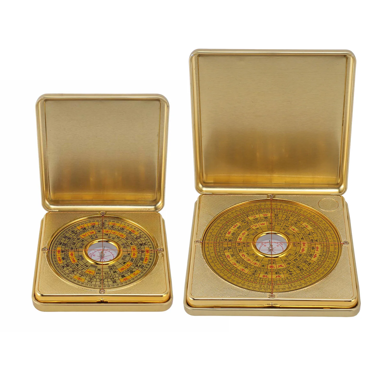 

Iron Feng Shui Luo Pan Compass with Clear Dial for Accurate Direction Measurement, Unique Flip Top Design