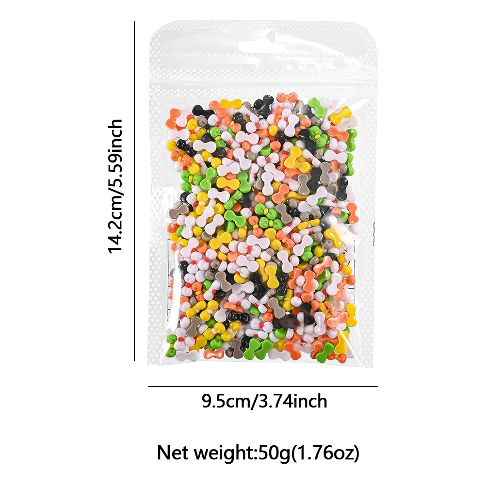 500 Uds. De dijes para decoración de uñas con lazo de gato de dibujos animados en 3D, cinta con lazo de Color caramelo Kawaii, suministros para decoración de uñas, Mini piezas de uñas con lazo brillante de verano