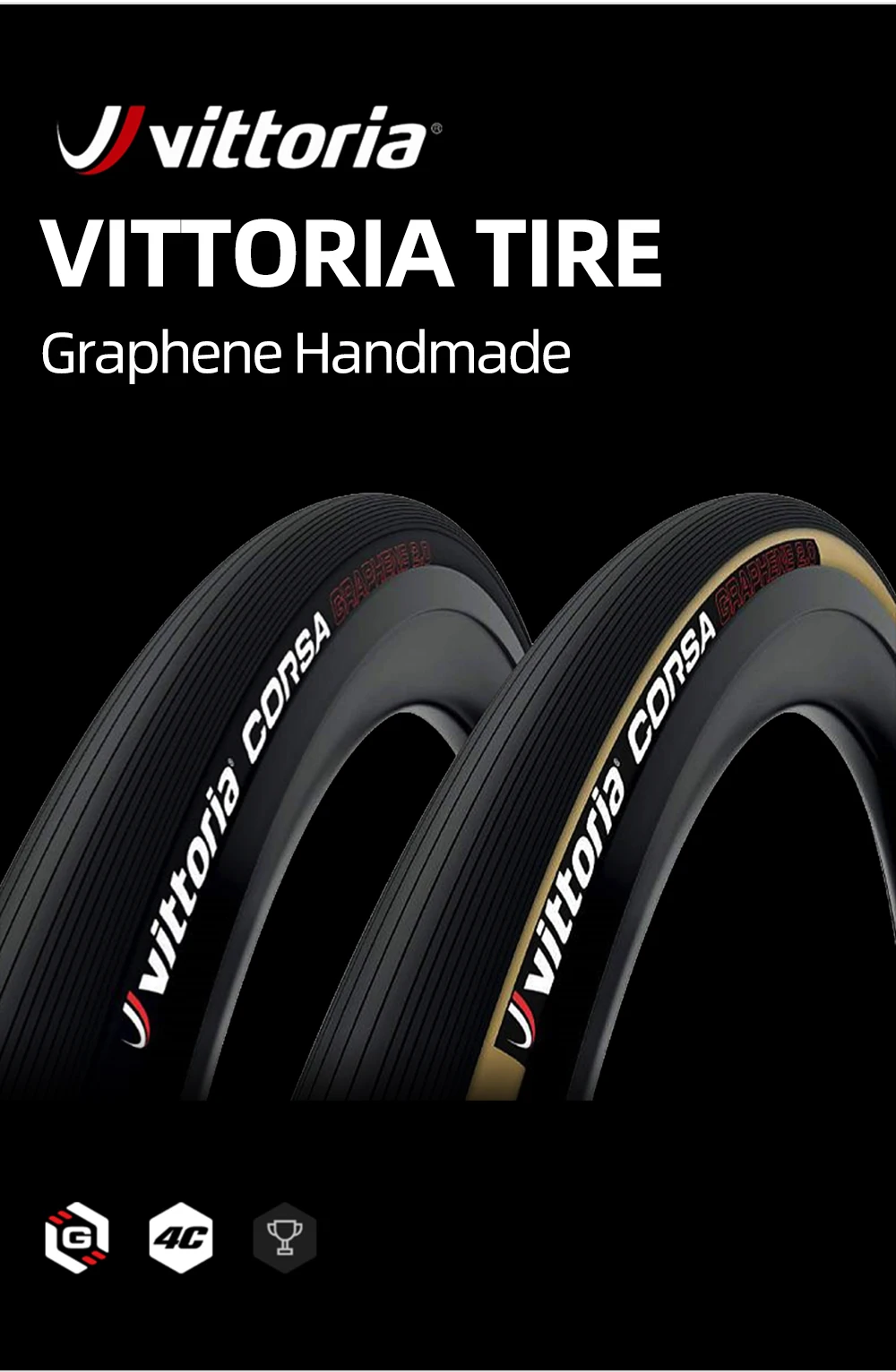 Vittoria CORSA Control 700×25C /28C/30C Graphene 2.0 320 TPI Turmeric Road Bike Tire Clincher Folding 700C Tires