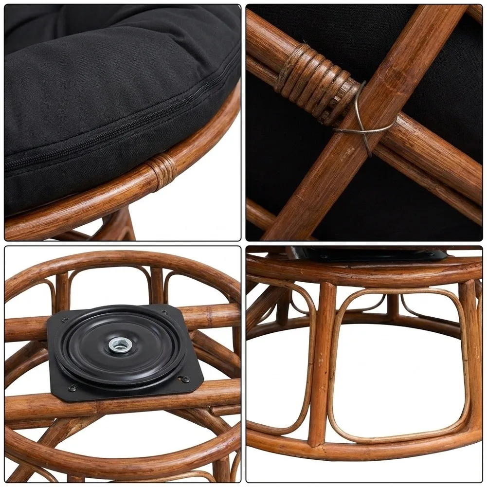 Papasan Chair Protective Cover 600D Fabric with Waterproof Coating and Easy for access Zipper for Outdoor Indoor Settings