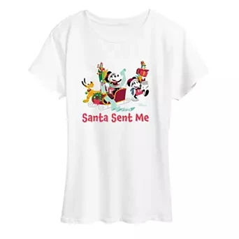 

Disney Christmas T Shirt 3 Pieces Set Mickey Minnie Pluto Santa Sent Me Print Cotton Short Sleeve Tops for Men Women 2025