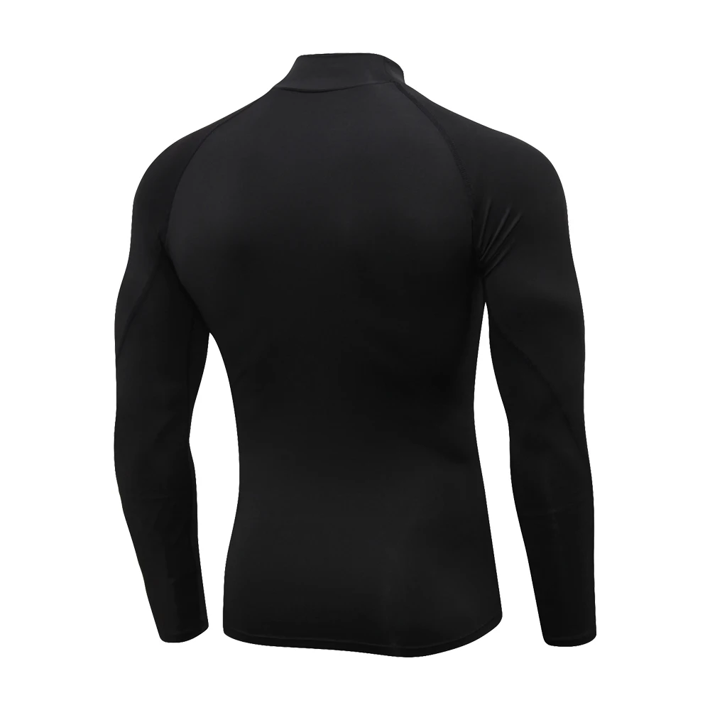 Men\'s Compression Shirts Long Sleeve Undershirt Turtleneck Gym Workout T Shirt for Men Running Basketball Athletic Base Layer