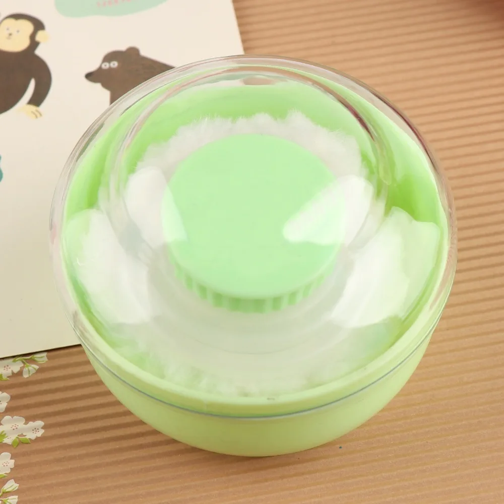 PP Makeup Box Portable Plush ABS Baby Powder Box Talcum Powder Box