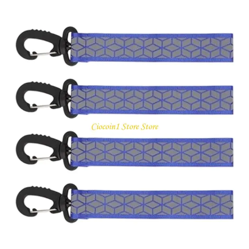 A3PC 4 قطعة عالية الوضوح انفصال سلسلة مفاتيح عاكسة حزام لركوب الدراجات التنزه معدات السلامة في حالات الطوارئ الحماية الليلية