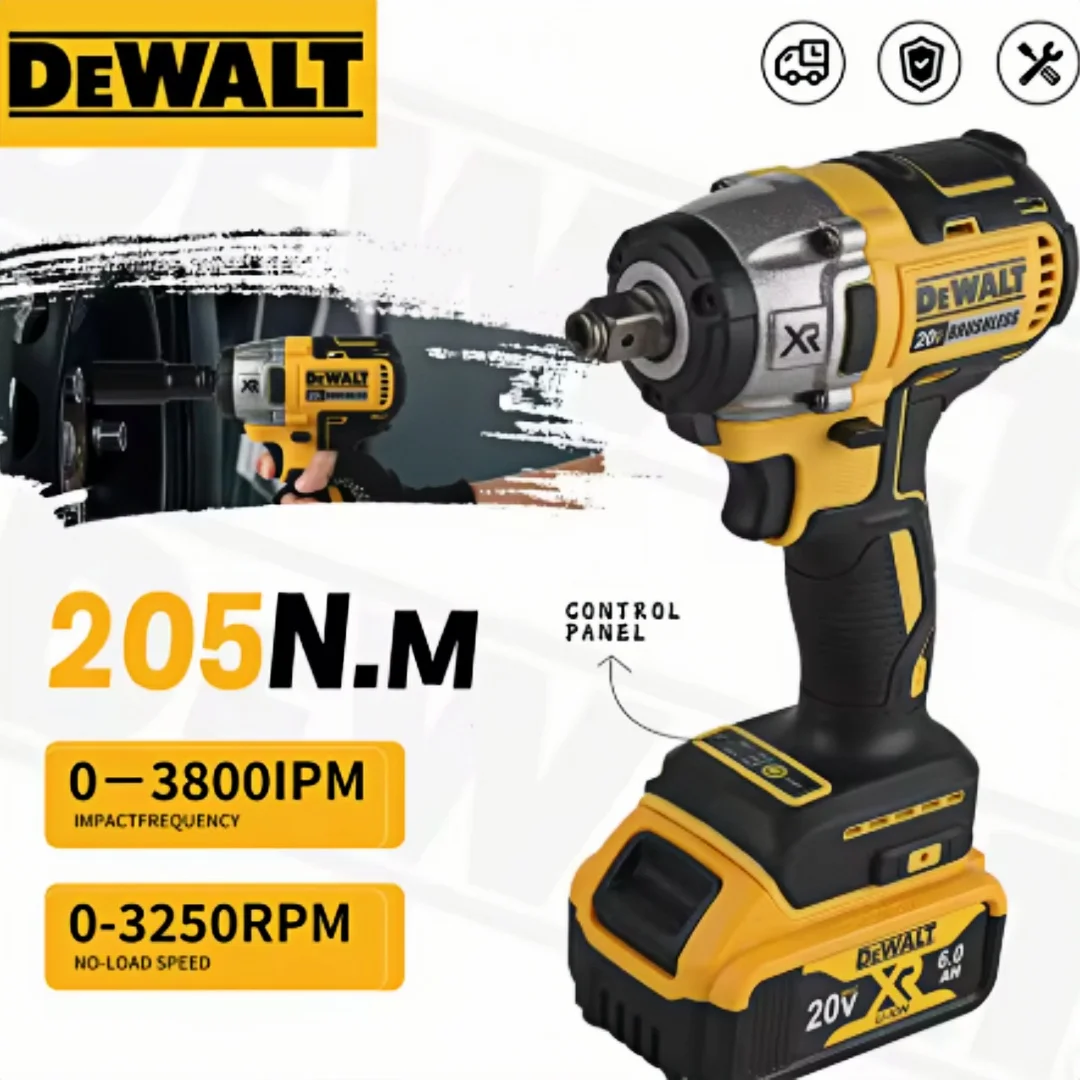 

Бесщеточный аккумуляторный многофункциональный портативный ударный гайковерт DEWALT DCF880 20V MAX с крутящим моментом 205 Н·м